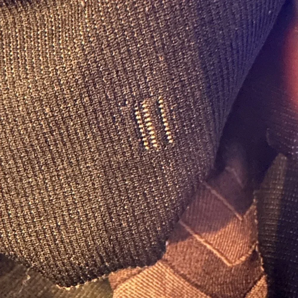 Lululemon Ebb to Street Leggings Black Chevron Heathered Fatigue Green‎ size 6